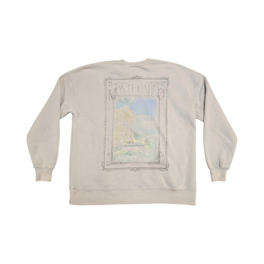 ⭐C7 Wild Fable Monte Carlo Gray Crewneck Graphic Women's Sweatshirt Size XS New - Picture 2 of 4